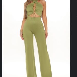 Green pant set